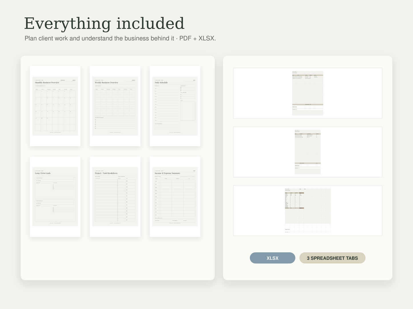 Freelancer & Business Planner — Sage & Stone