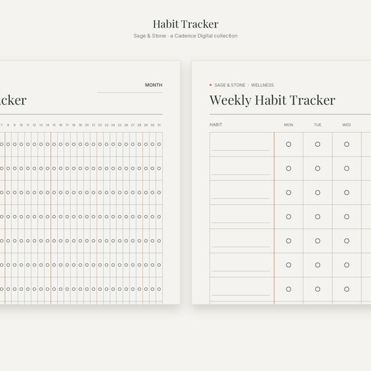 Habit Tracker — Sage & Stone